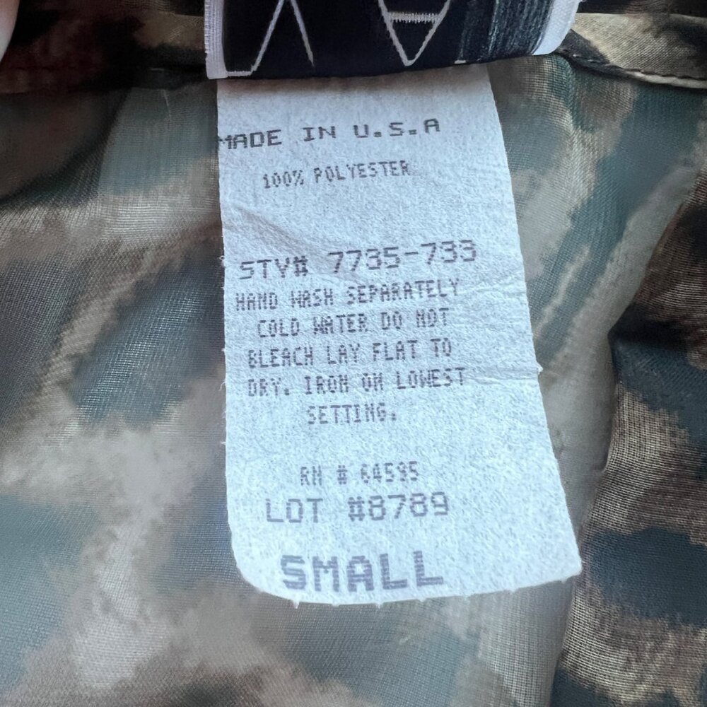 Via Max Sheer Leopard & Zebra Print Button-Up Blo… - image 7